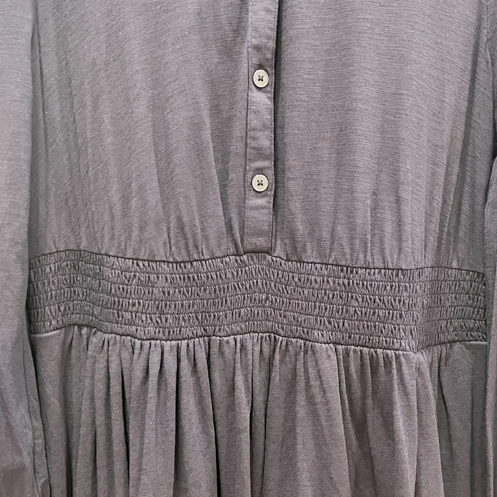 BODEN SMOCKED WAIST DRESS, NAVY, SIZE 10. - Picture 4 of 9